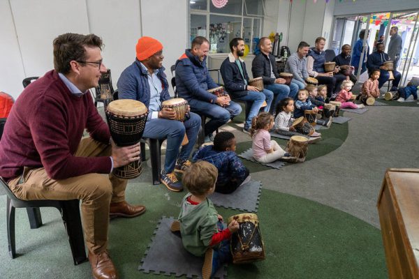 Blue Bird Primary Drumming with Dad