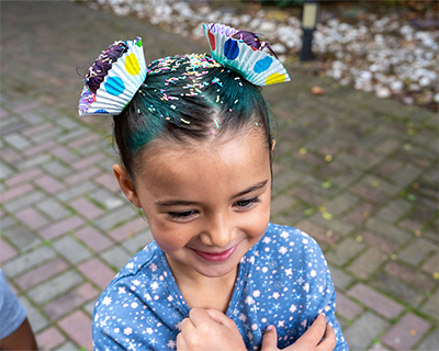 Blue Bird Primary Crazy Hair Day